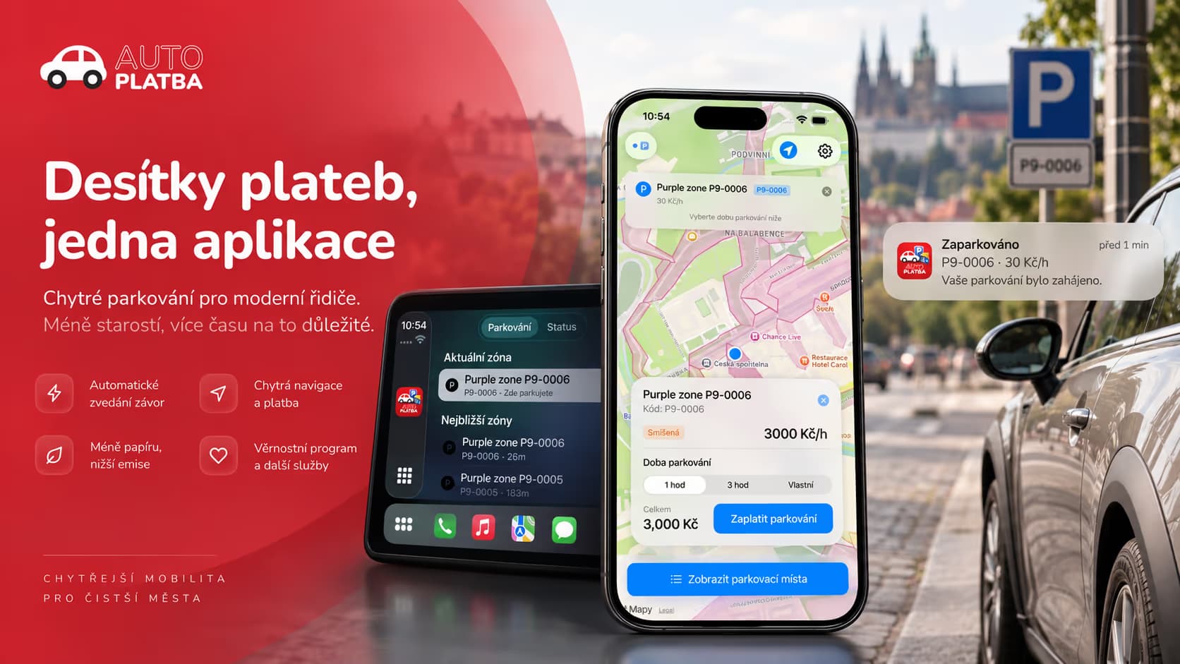Autoplatba na iPhonu a v CarPlay