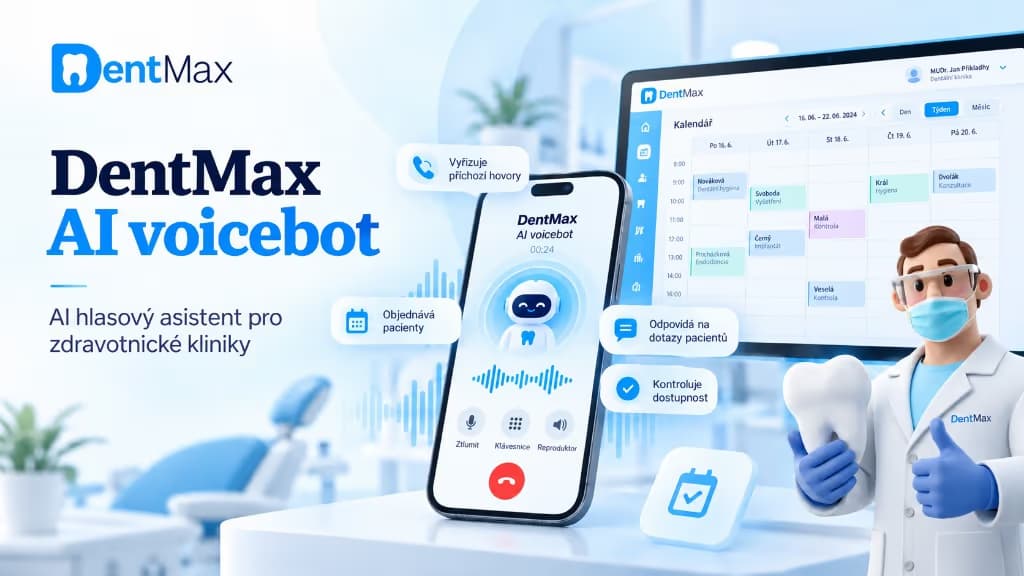DentMax AI voicebot — hlasový asistent a kalendář kliniky